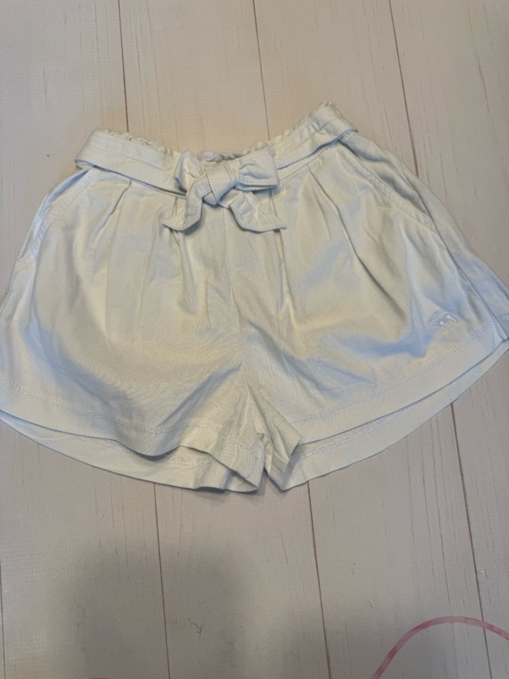 NWT Abercrombie Kids Girls High Rise Paperbag Waist Shorts Size 7/8